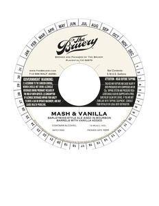 The Bruery Mash & Vanilla July 2016