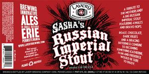 Lavery Brewing Company Sasha's Russian Imperial Stout July 2016