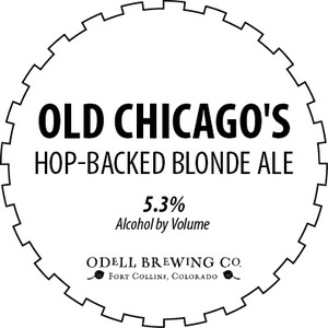 Odell Brewing Company Old Chicago's Hop-backed Blonde Ale July 2016