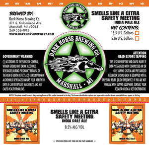 Dark Horse Brewing Company Smells Like A Citra Safety Meeting