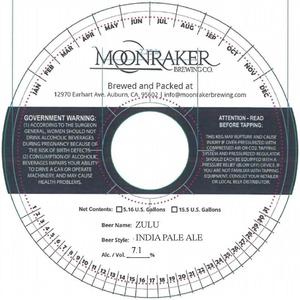 Moonraker Brewing Company Zulu India Pale Ale