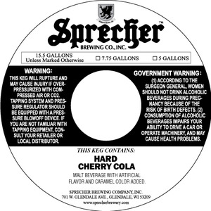 Sprecher Hard Cherry Cola