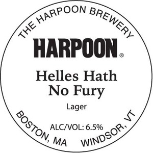 Harpoon Helles Hath No Fury July 2016