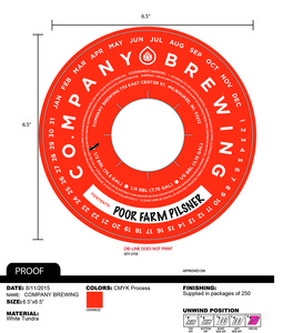 Poor Farm Pilsner July 2016