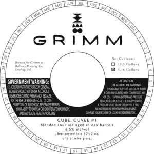 Grimm Cube: Cuvee #1 July 2016
