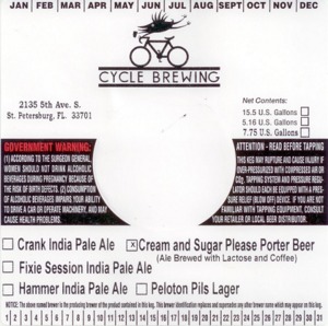 Cycle Brewing, Inc. Cream And Sugar, Please