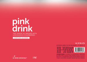 Hi-wire Brewing Pink Drink July 2016