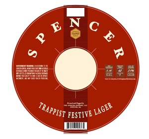 Spencer Trappist Festive Lager July 2016