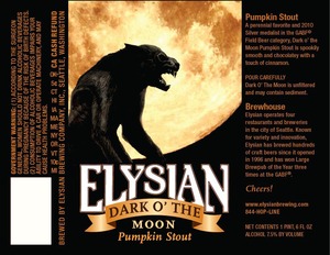 Elysian Brewing Company Dark O' The Moon