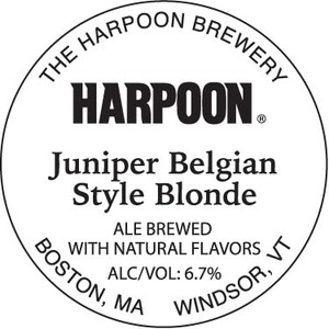 Harpoon Juniper Belgian Blonde