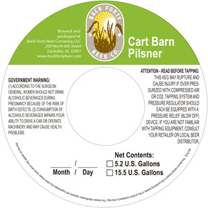 Back Forty Beer Company Cart Barn July 2016