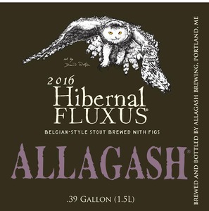 Allagash Brewing Company 2016 Hibernal Fluxus July 2016