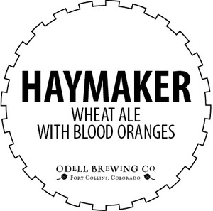 Odell Brewing Company Haymaker Blood Orange Wheat Ale