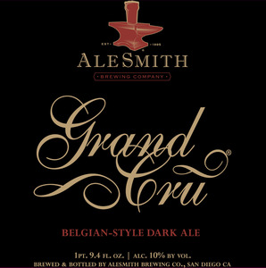 Alesmith Grand Cru July 2016