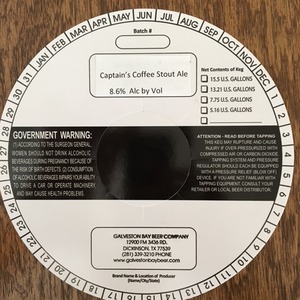 Captain's Coffee Stout Ale 