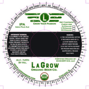 Lagrow Organic Beer Co. India Pale Ale