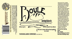 Boule Sourdough Saison Ale July 2016