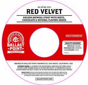 Ballast Point Red Velvet July 2016