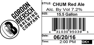 Gordon Biersch Brewing Company Chum