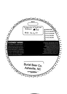 Burial Beer Co. The Separation Of Light And Darkness Ale