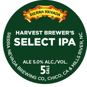 Sierra Nevada Harvest Brewer's Select IPA