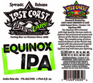 Lost Coast Brewery Equinox IPA