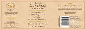 Blackberry Farm Classic Saison July 2016