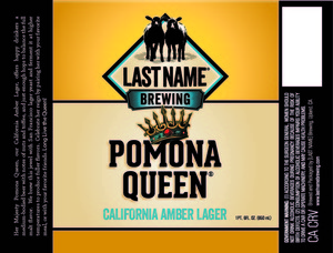 Pomona Queen California Amber Lager July 2016
