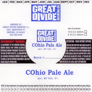 Great Divide Brewing Company Cohio Pale Ale