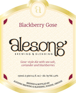 Blackberry Gose Gose-style Ale With Sea Salt, Coriander