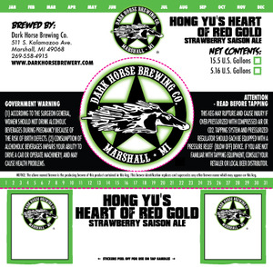 Dark Horse Brewing Company Hong Yu's Heart Of Red Gold