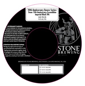 20th Anniversary Encore Series 15th Anni Escondidian Imperial Black IPA