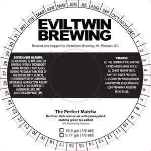 Evil Twin Brewing The Perfect Matcha July 2016