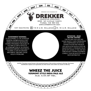 Drekker Brewing Company Wheez The Juice