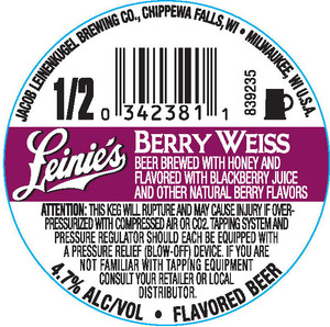 Leinenkugel's Berry Weiss July 2016