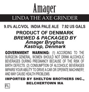 Amager Bryghus Linda The Axe Grinder July 2016