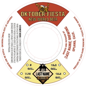 Oktober Fiesta New World Beer July 2016