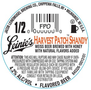 Leinenkugel's Harvest Patch Shandy July 2016