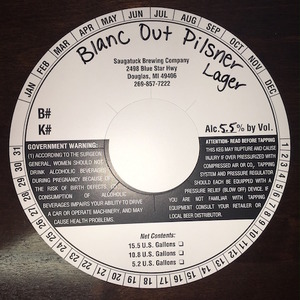 Saugatuck Brewing Company Blanc Out July 2016