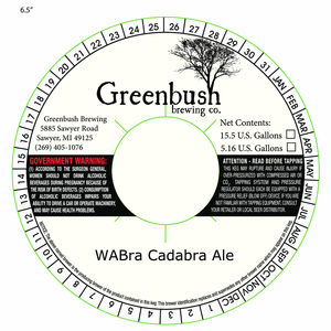 Greenbush Brewing Co. Wabra Cadabra July 2016