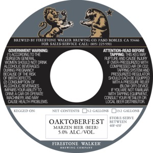 Firestone Walker Brewing Company Oaktoberfest