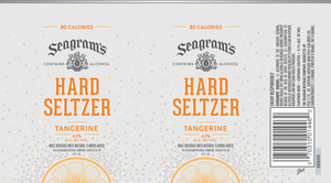 Seagram's Tangerine Hard Seltzer July 2016