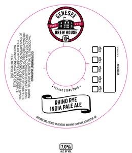 Genesee Brew House Rhino Rye India Pale