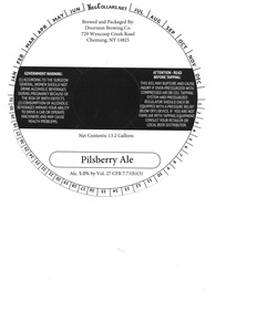 Diversion Brewing Co. Pilsberry Ale 