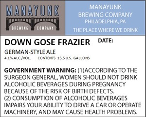 Down Gose Frazier 