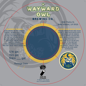 Wayward Owl Brewing Company Boom! Gose Da Dynamite
