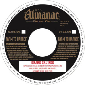 Almanac Beer Co. Grand Cru Red