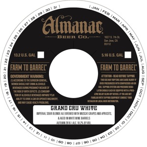 Almanac Beer Co. Grand Cru White