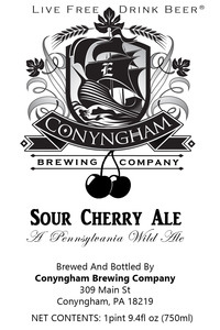 Conyngham Brewing Company Sour Cherry Ale July 2016