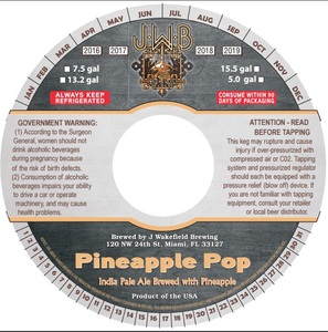 J Wakefield Brewing Pineapple Pop